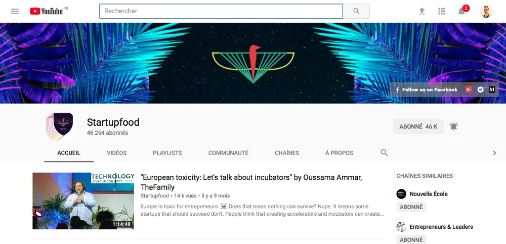 Chaine youtube the family