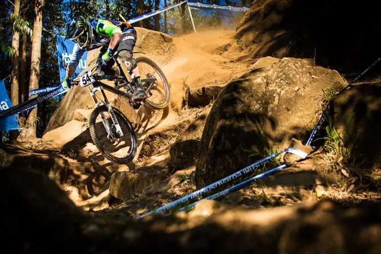 Jared Graves - action Championnat du monde de DH 2013 - Crédits photos @ yeticycles.com